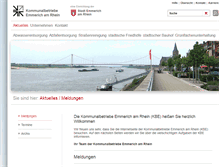 Tablet Screenshot of kommunalbetriebe-emmerich.de